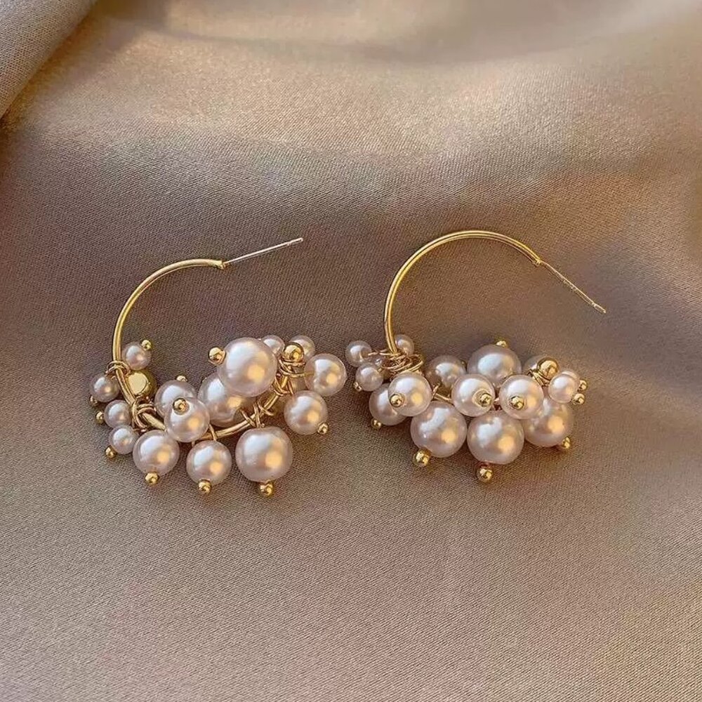 🌷New🌷Fashionable C-shaped Pearl Earrings